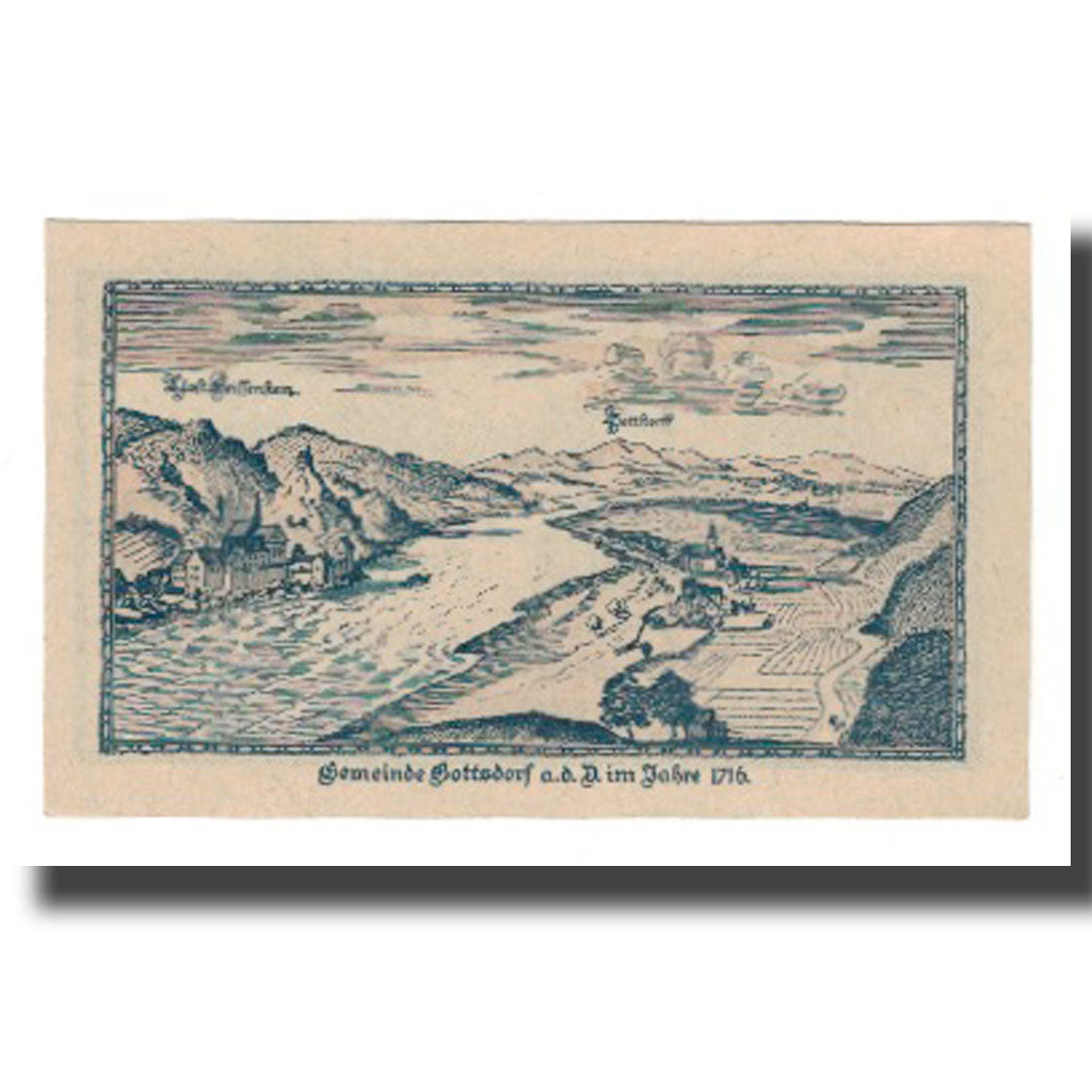 Banconote, Austria, GOTTSDORF, 20 Heller, paysage 1, 1921, 1921-01-31, FDS