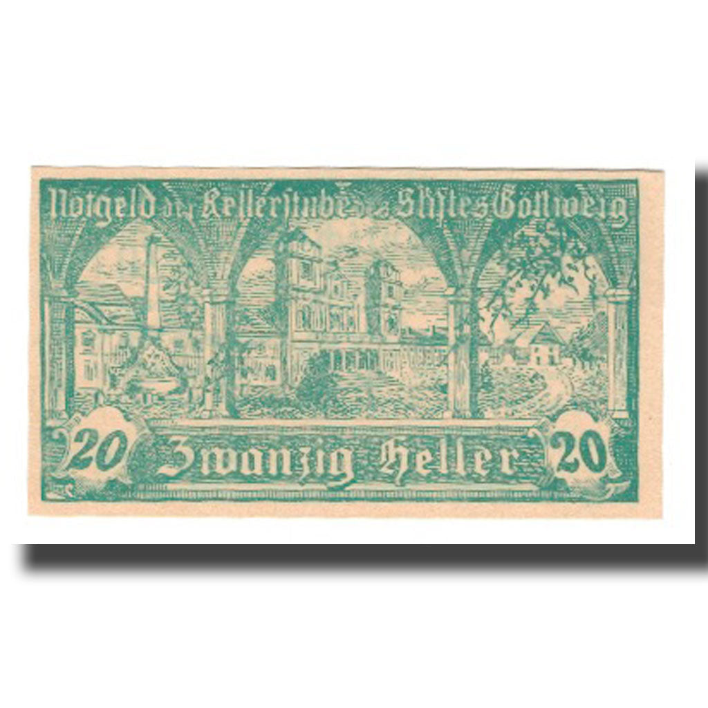 Banknote, Austria, Göttweig, 20 Heller, Texte, 1920, 1920-12-31, UNC(65-70)