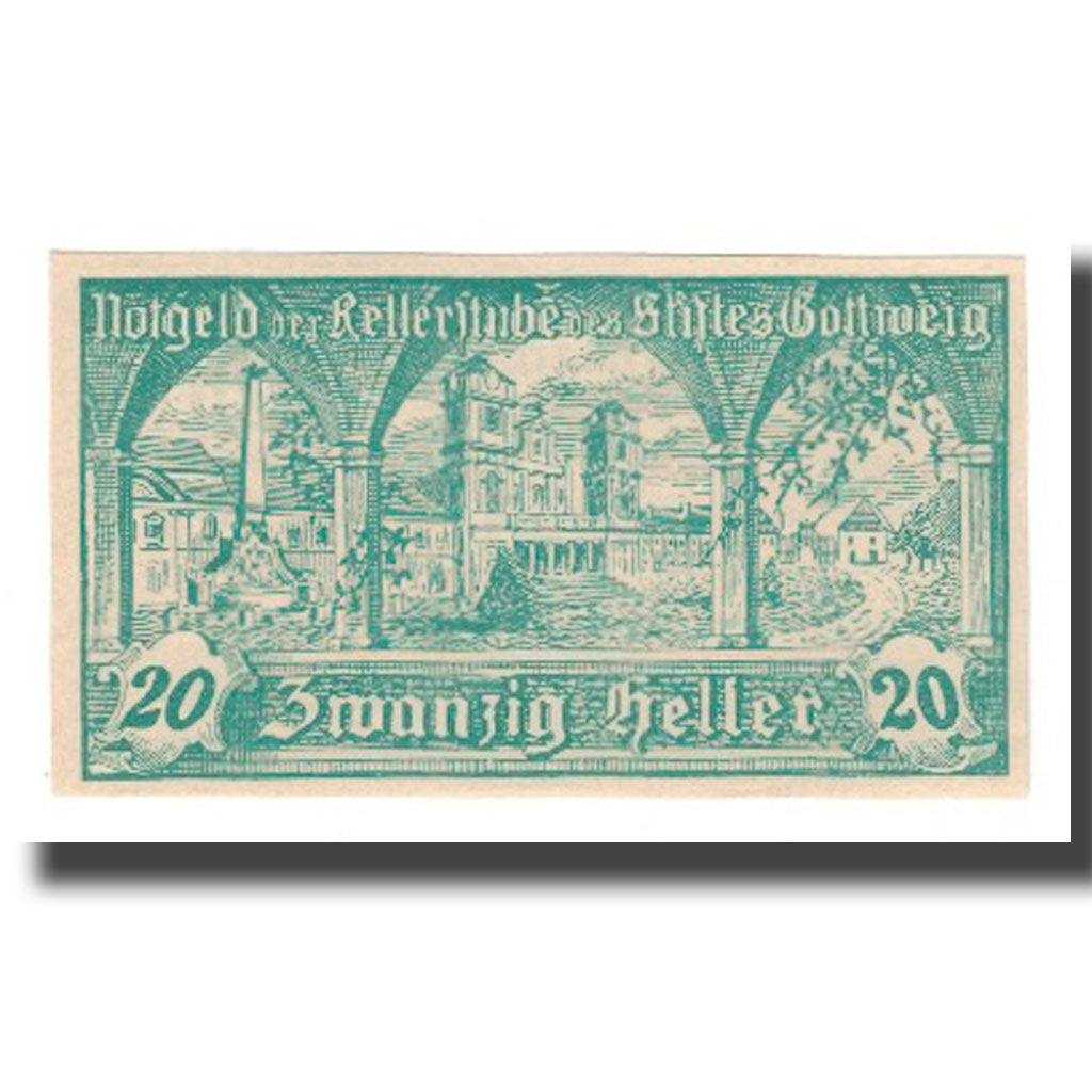 Banknote, Austria, Göttweig, 20 Heller, texte 1, 1920, 1920-12-31, UNC(65-70)