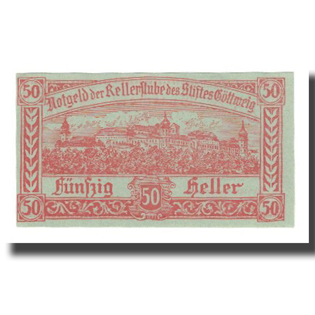 Billete, Austria, Göttweig, 50 Heller, Texte 4, 1920, 1920-12-31, UNC, Mehl:FS
