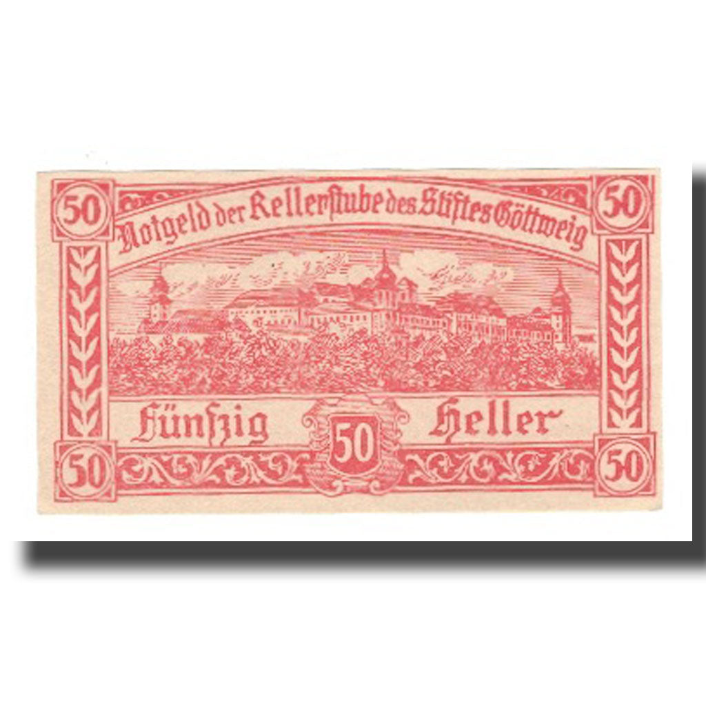 Billete, Austria, Göttweig, 50 Heller, Texte  5, 1920, 1920-12-31, UNC, Mehl:FS