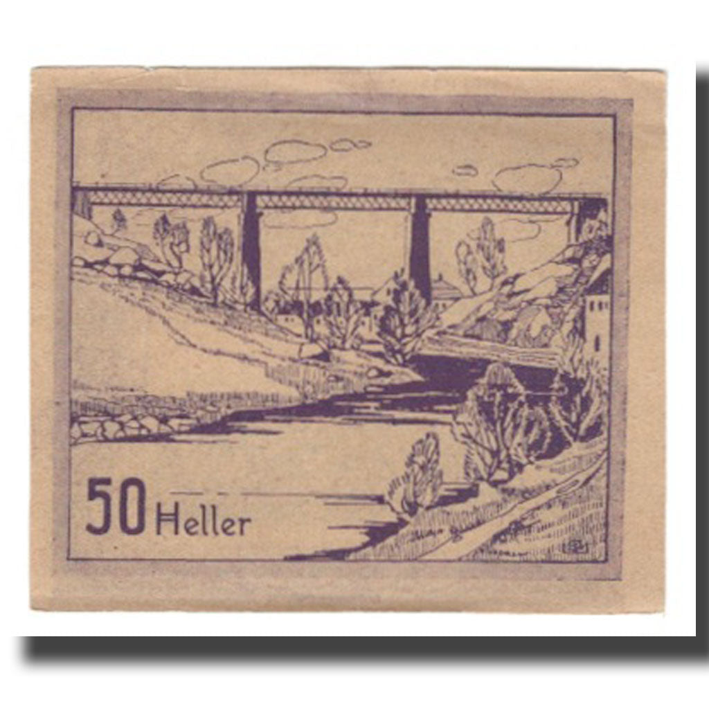 Billete, Austria, Prägarten, 50 Heller, paysage, 1920, 1920-12-31, UNC, Mehl:FS