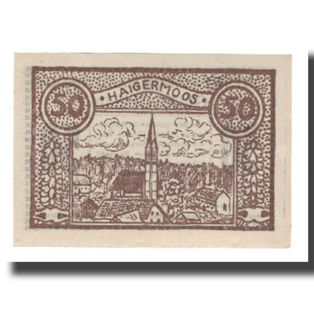 Billete, Austria, Haigermoos, 50 Heller, paysage 2, 1920, 1920-12-31, UNC