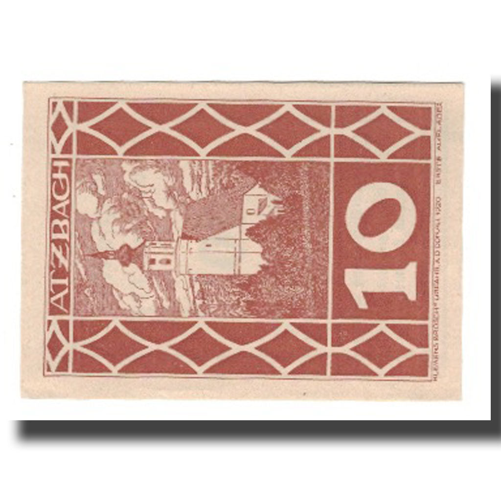 Banknote, Austria, Atzbach, 10 Heller, valeur faciale, UNC(65-70), Mehl:FS 62