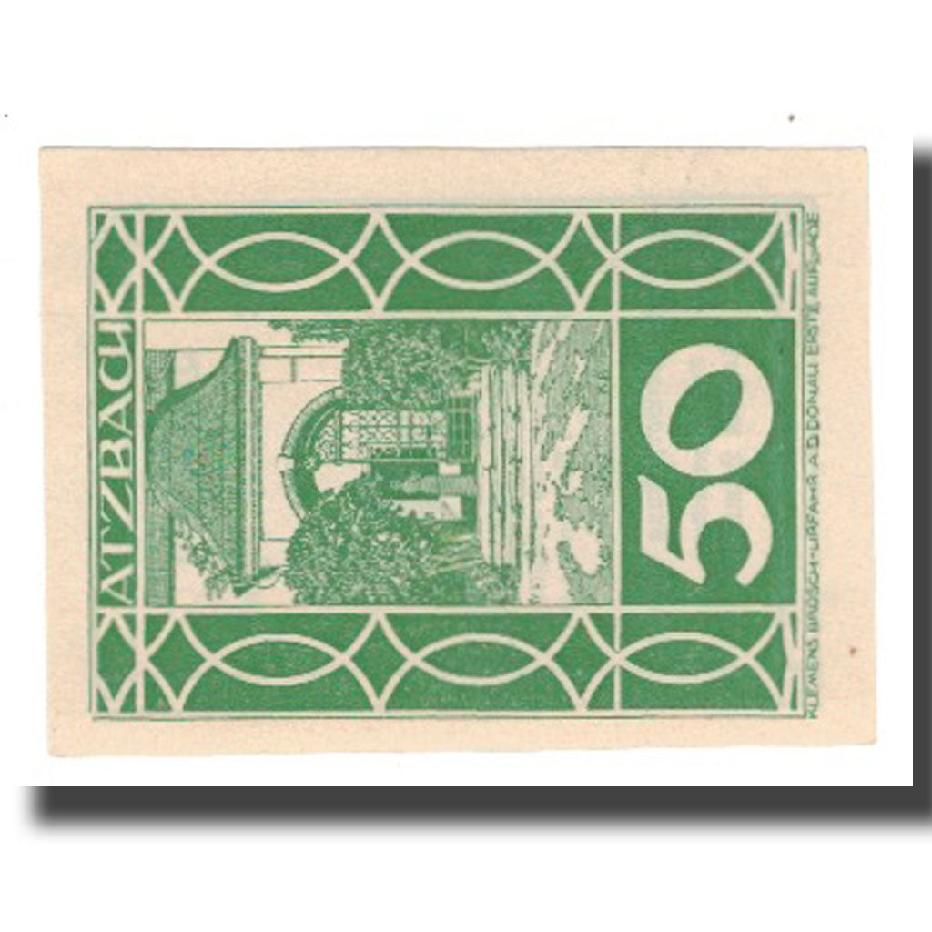 Banknote, Austria, Atzbach, 50 Heller, valeur faciale 2, UNC(65-70), Mehl:FS 62
