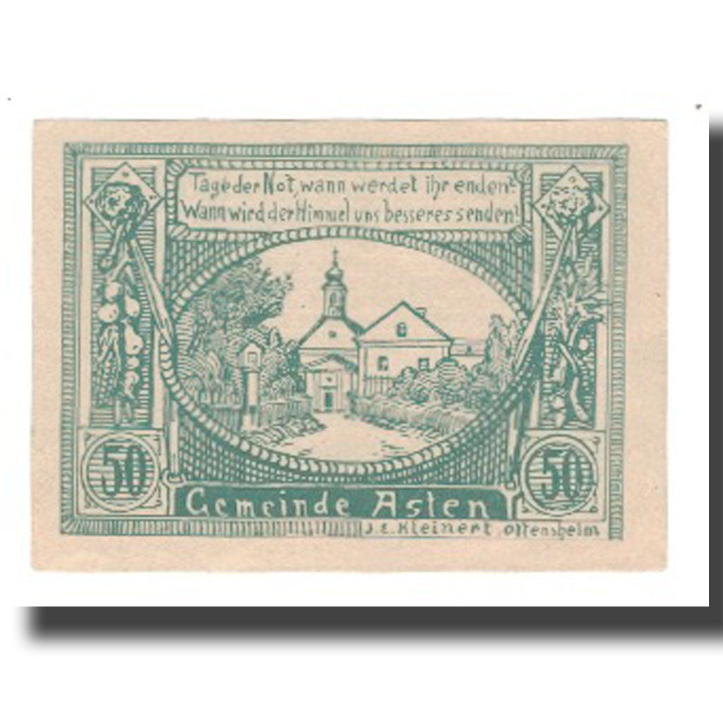 Banknote, Austria, Asten, 50 Heller, Texte 2, 1920, 1920-12-31, UNC(65-70)