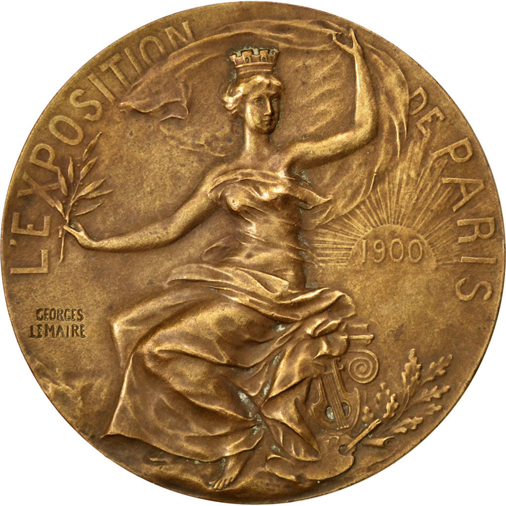 FRANCE, Sciences & Technologies, French Third Republic, Medal, 1900, AU(50-53),.