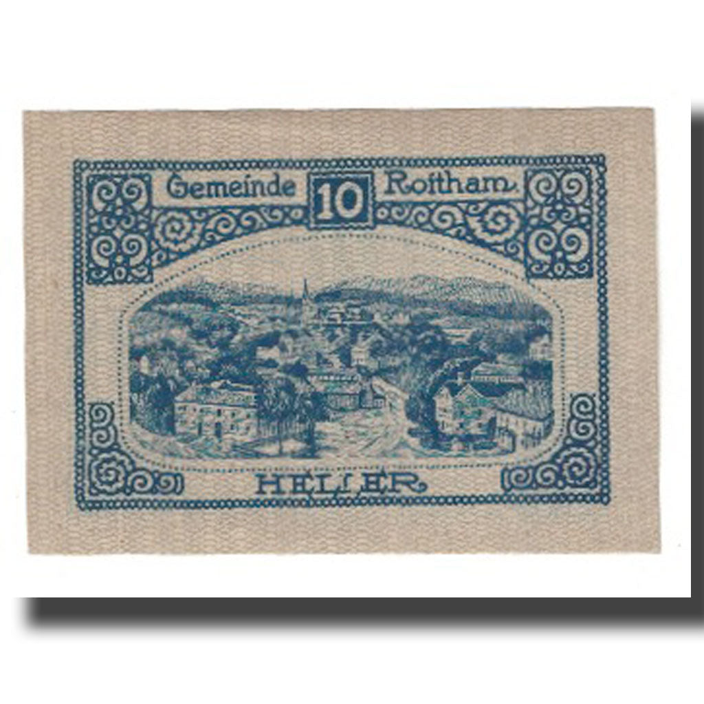 Billete, Austria, Roitham O.Ö. Gemeinde, 10 Heller, paysage, 1920, 1920-12-31