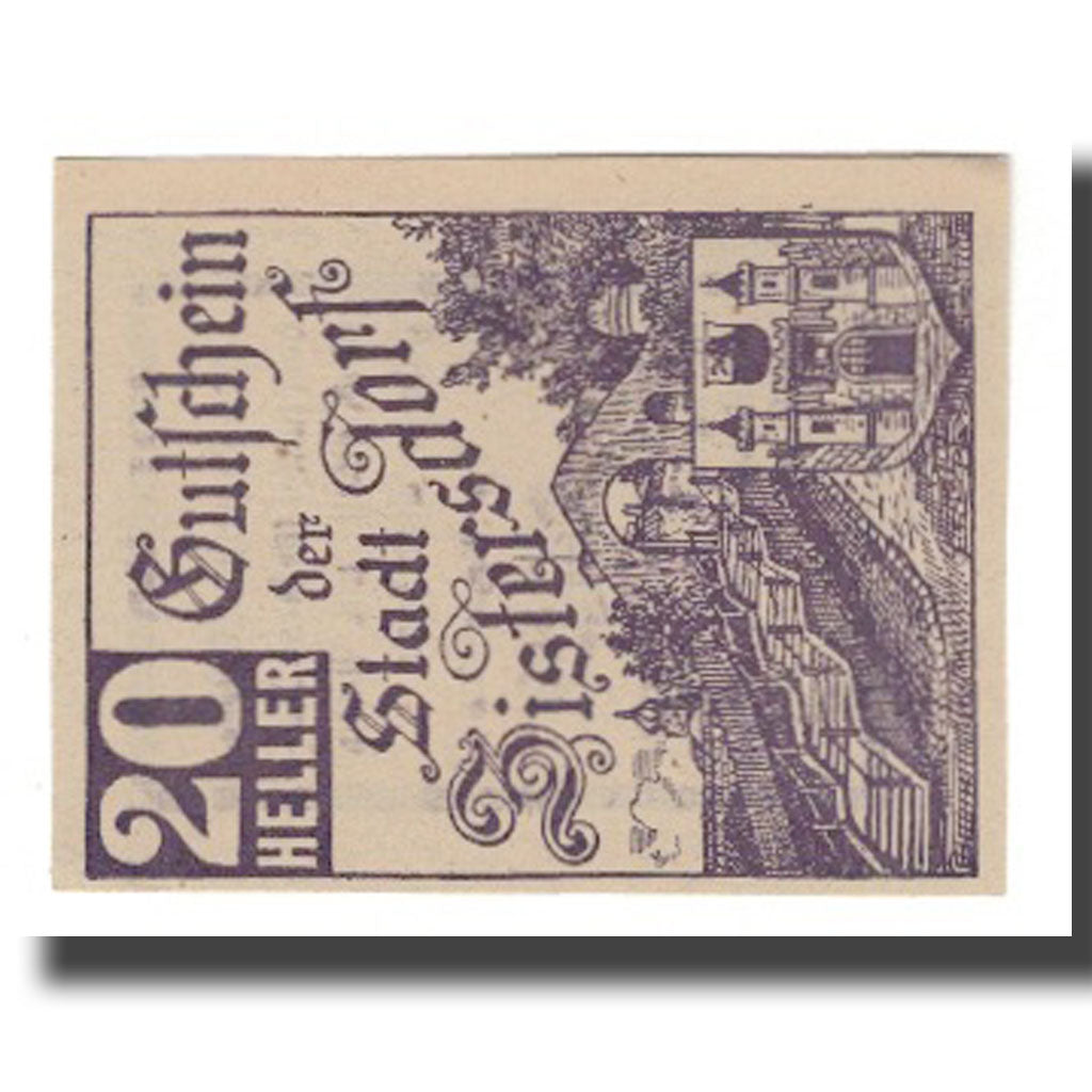 Billet, Autriche, Zistersdorf, 20 Heller, Texte, 1920, 1920-12-31, NEUF, Mehl:FS