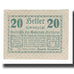 Nota, Áustria, Kirchheim, 20 Heller, Texte, 1920, 1920-08-01, AU(55-58)