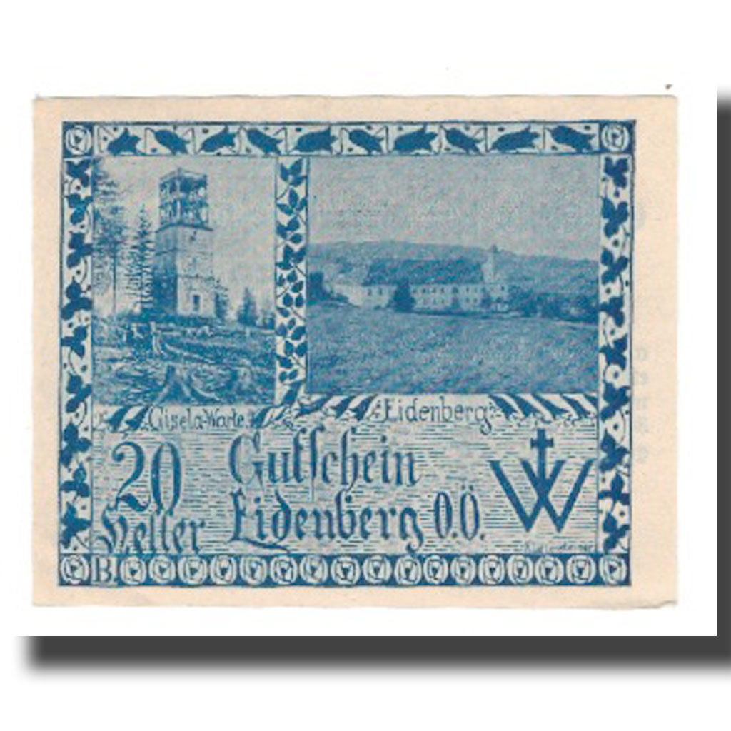 Billete, Austria, Eidenberg, 20 Heller, Texte, 1921, 1921-01-30, UNC, Mehl:FS