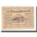 Banknote, Austria, Dorf an der Pram, 20 Heller, Texte, 1920, 1920-10-31