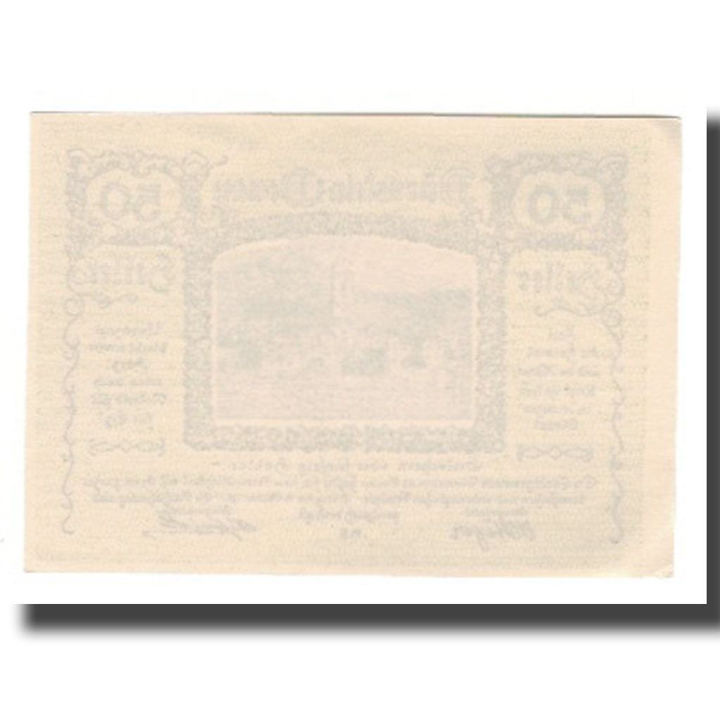 Billet, Autriche, Dürnstein N.Ö. Stadtgemeinde, 50 Heller, N.D, 1920