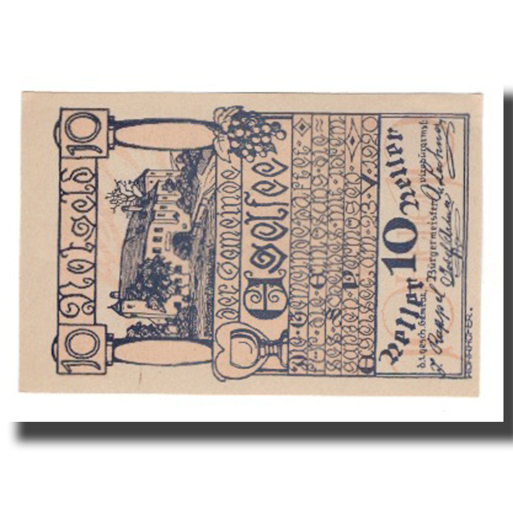 Geldschein, Österreich, Egelsee, 10 Heller, Texte 2, 1920, 1920-12-31, UNZ
