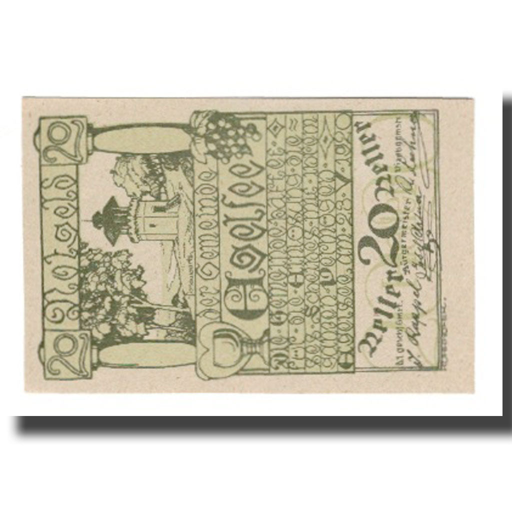 Billet, Autriche, Egelsee, 20 Heller, Texte 4, 1920, 1920-12-31, NEUF, Mehl:FS