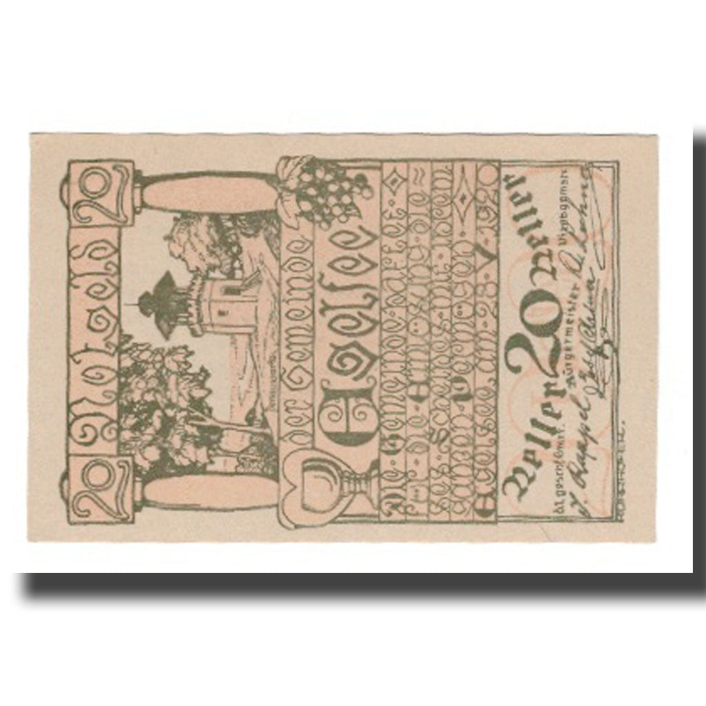 Billet, Autriche, Egelsee, 20 Heller, Texte  5, 1920, 1920-12-31, NEUF, Mehl:FS