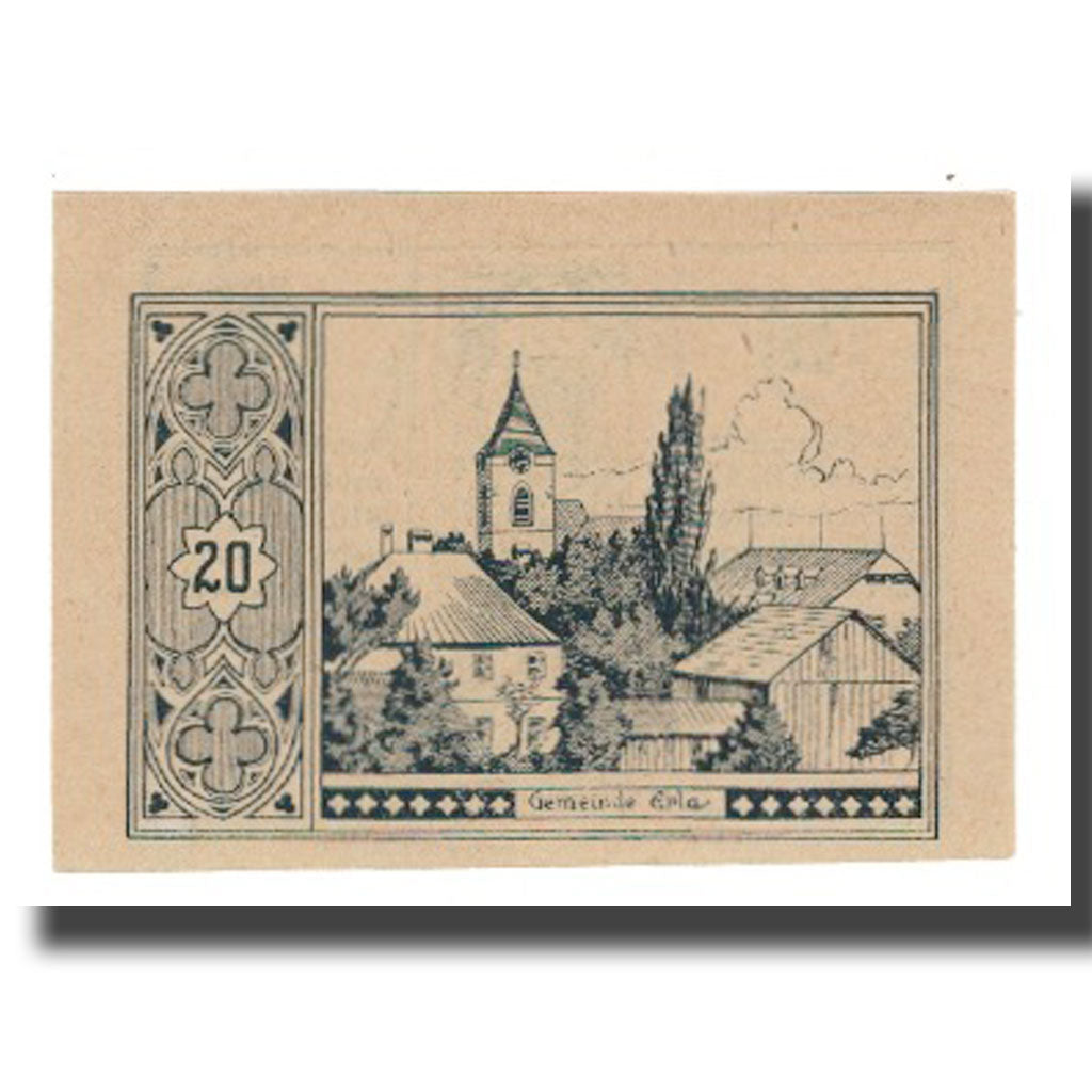 Billet, Autriche, Erla N.Ö. Gemeinde, 20 Heller, texte 1, 1920, 1920-12-31