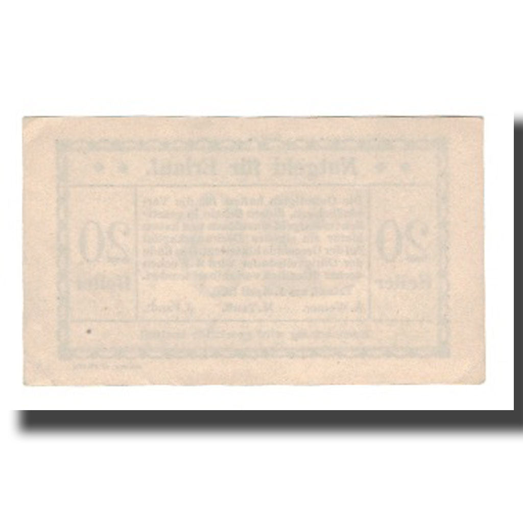 Biljet, Oostenrijk, Erlauf N.Ö. Prv. A. Werner, M. Teufl, J. Fendt, 20 Heller