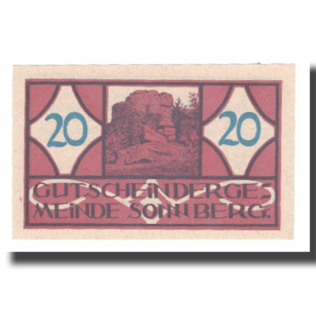 Banknote, Austria, Sonnberg O.Ö. Gemeinde, 20 Heller, texte 1, 1920