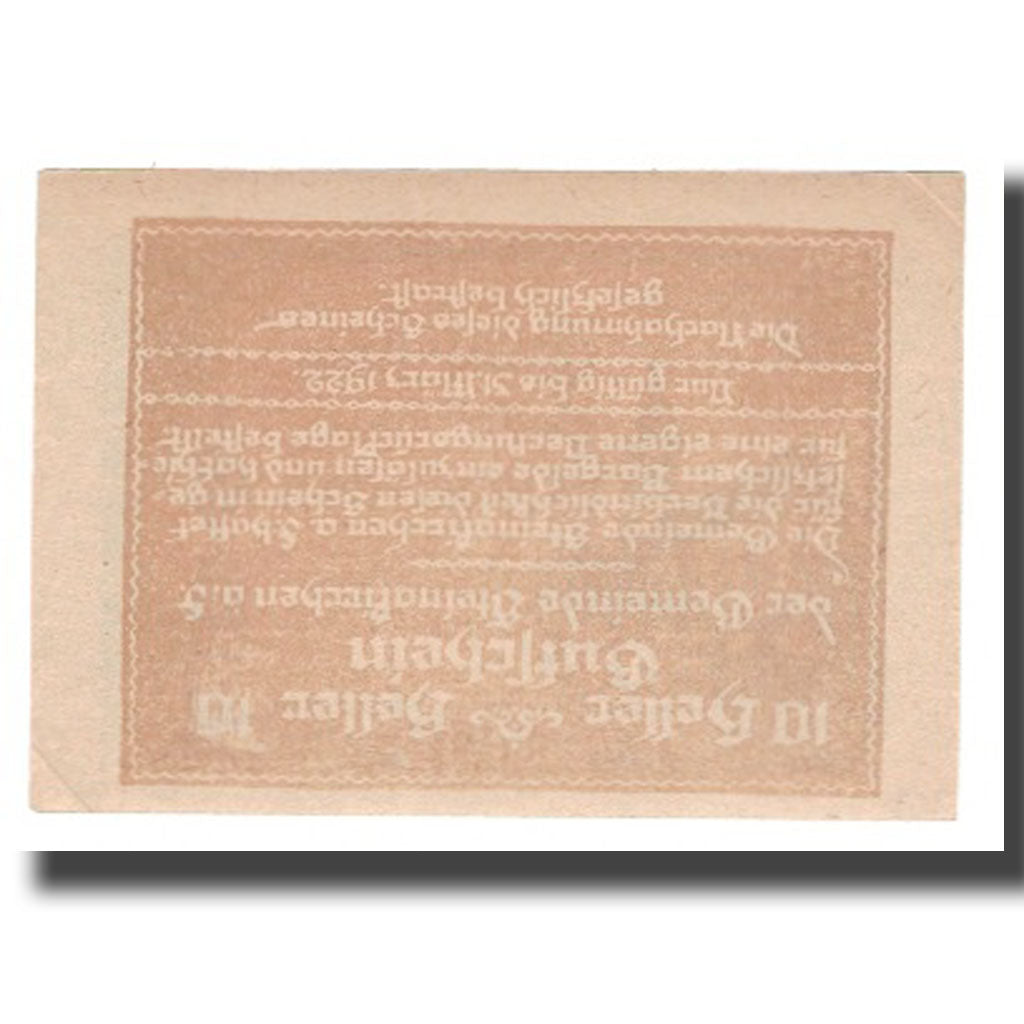 Banconote, Austria, Steinakirchen am Forst, 10 Heller, texte 1, 1922
