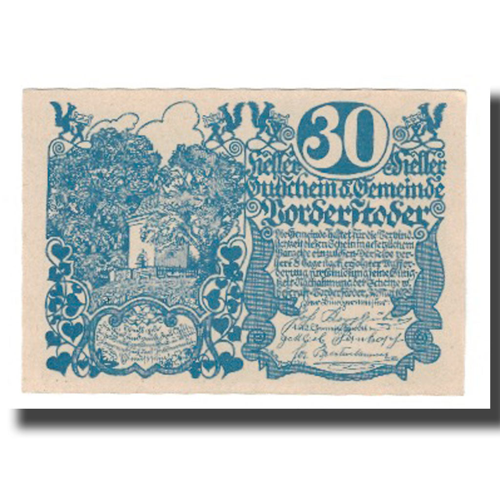 Billete, Austria, Vorderstoder, 30 Heller, valeur faciale 1, 1920, 1920-05-30