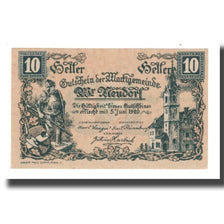Banconote, Austria, Wiener Neudorf N.Ö. Marktgemeinde, 10 Heller, valeur