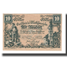 Geldschein, Österreich, Wiener Neudorf N.Ö. Marktgemeinde, 10 Heller, valeur