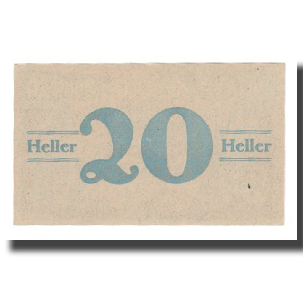 Geldschein, Österreich, Wiener Neudorf N.Ö. Marktgemeinde, 20 Heller, valeur