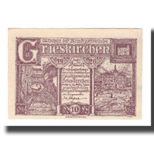Banconote, Austria, Grieskirchen, 10 Heller, N.D, 1920, 1920-10-15, FDS, Mehl:FS