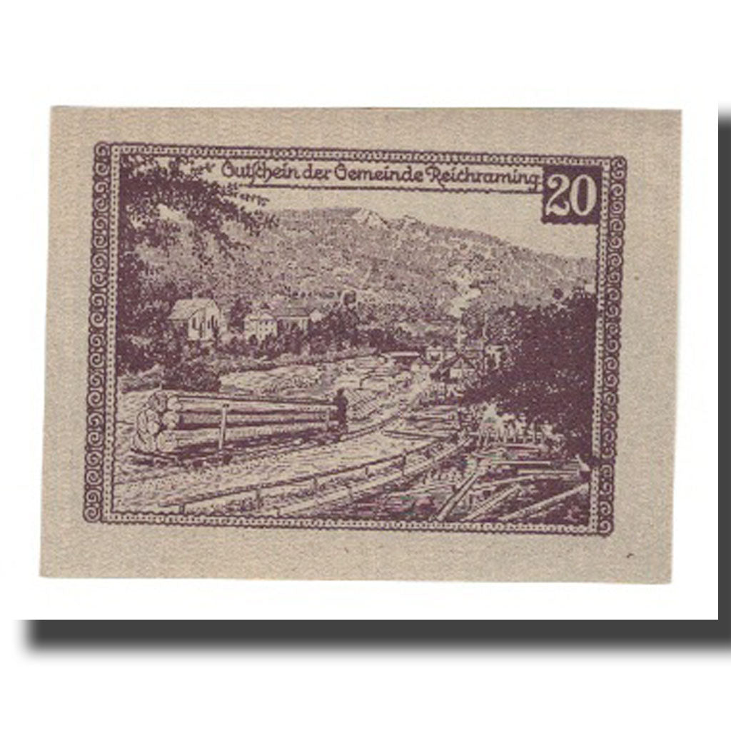 Billet, Autriche, Reichraming, 20 Heller, paysage, 1920, 1920-12-31, NEUF
