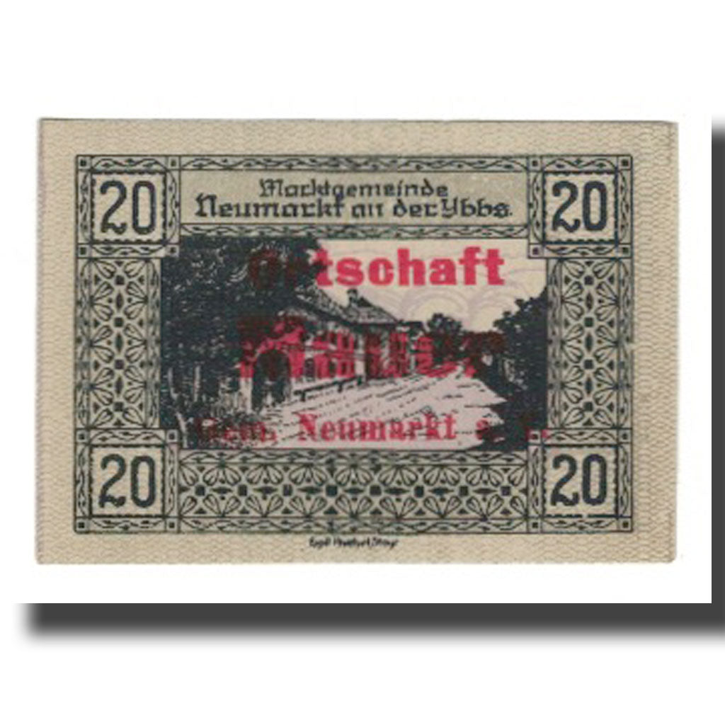Biljet, Oostenrijk, Neumarkt an der Ybbs N.Ö. Marktgemeinde, 20 Heller