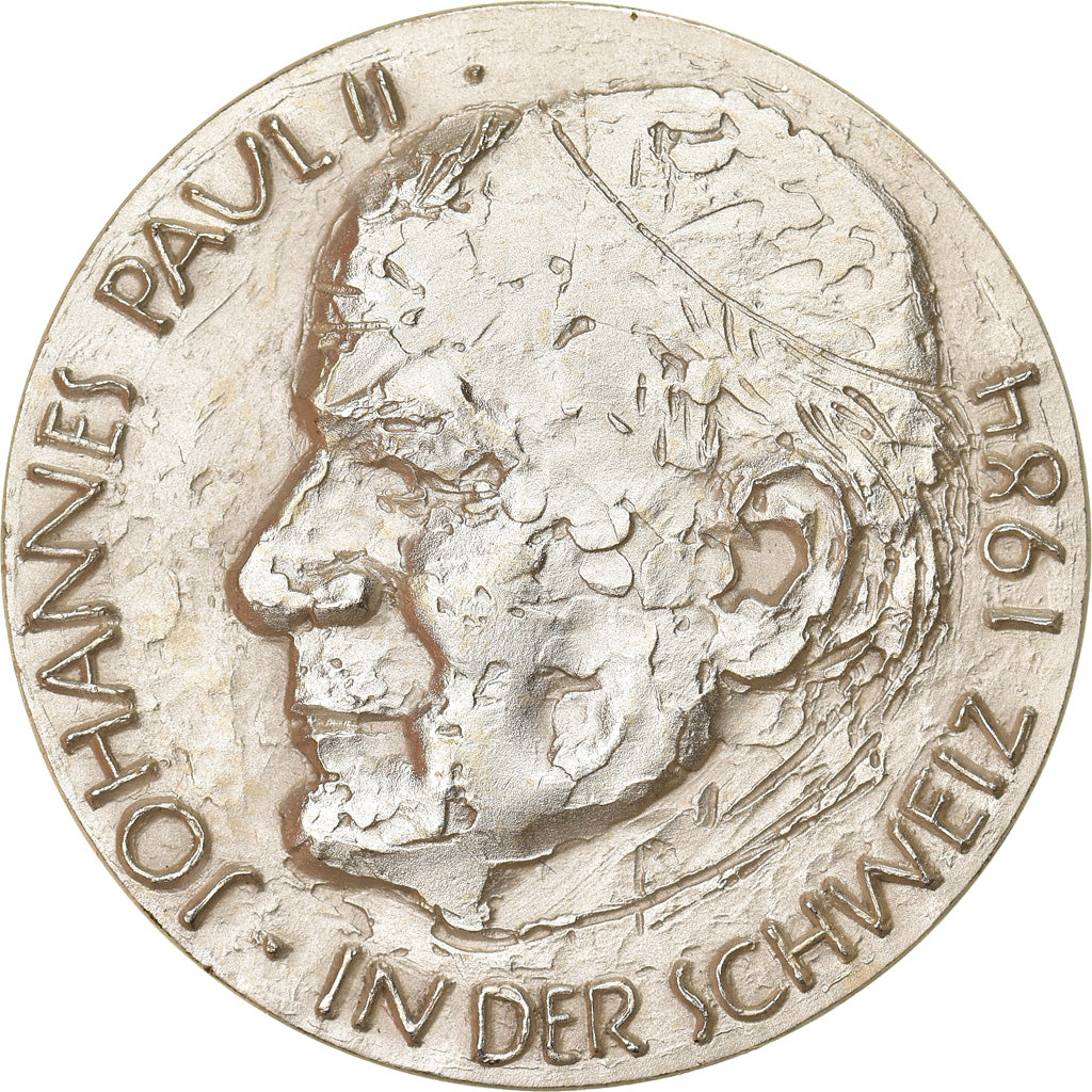 Switzerland, Medal, Jean-Paul II en Suisse, Religions & beliefs, 1984, MS(63)