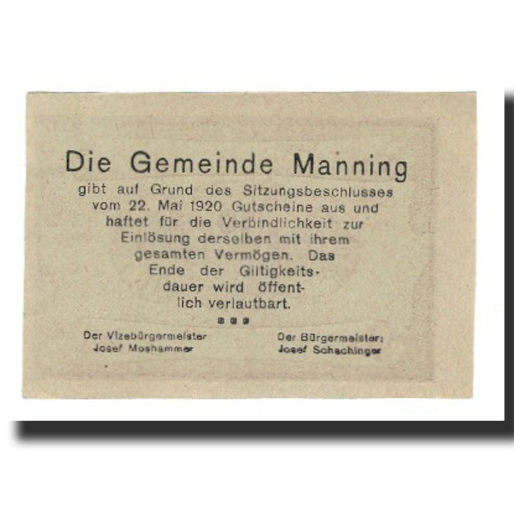 Biljet, Oostenrijk, Manning, 10 Heller, Texte 6, 1920, 1920-05-22, SUP, Mehl:FS