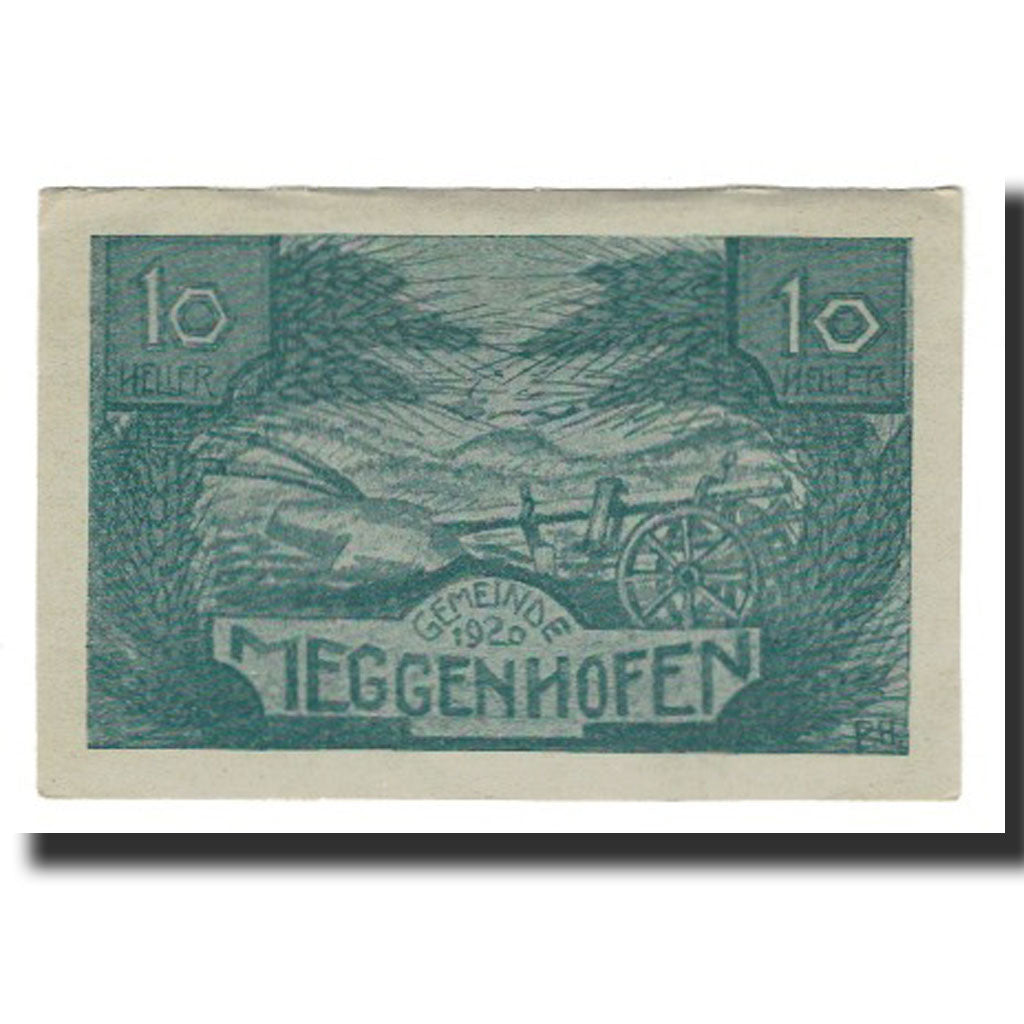 Biljet, Oostenrijk, Meggenhofen, 10 Heller, Texte, 1920, 1920-12-31, SUP