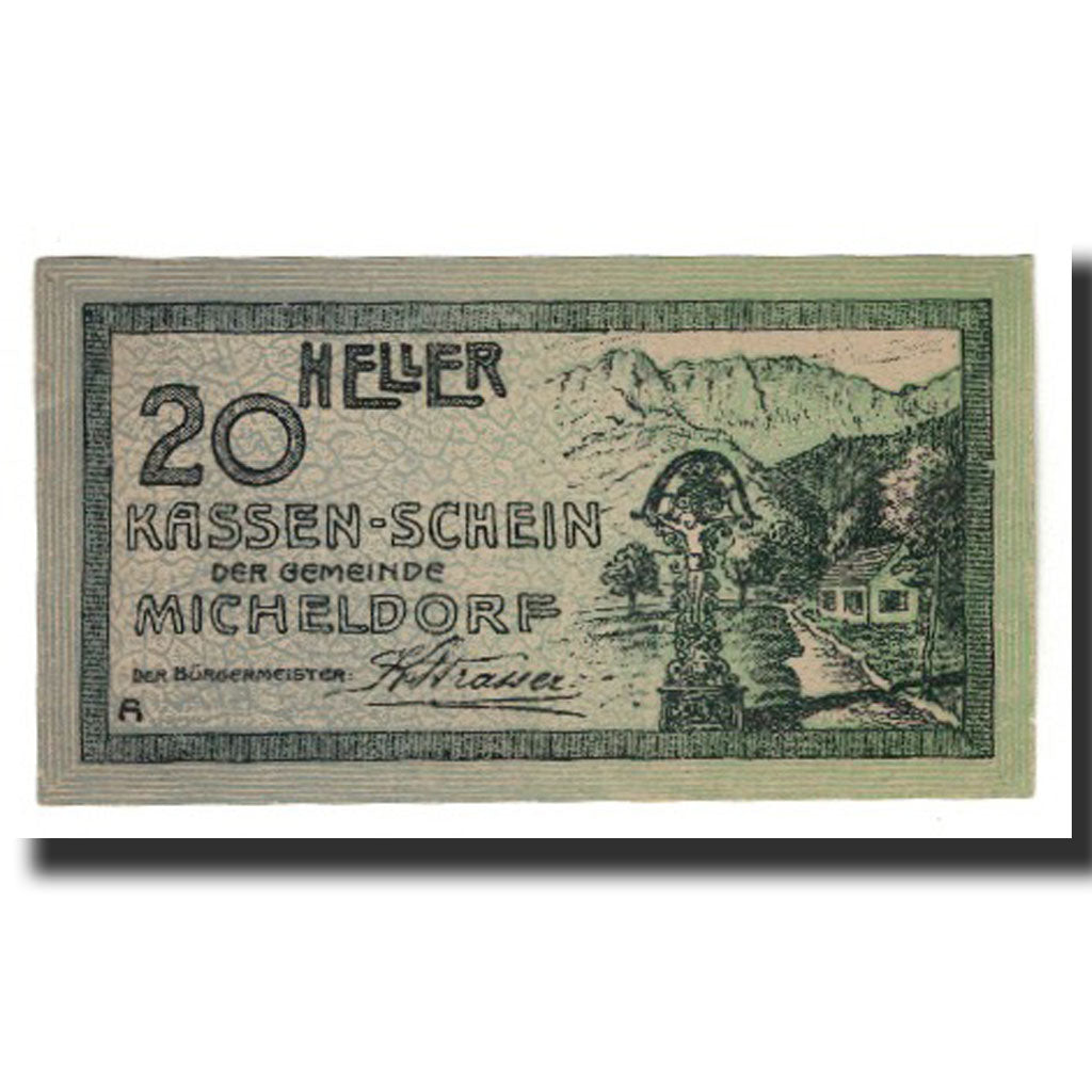 Billet, Autriche, Micheldorf O.Ö. Gemeinde, 20 Heller, valeur faciale 1, 1920