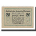 Banknot, Austria, Mettmach, 20 Heller, valeur faciale 1, 1920, 1920-09-01