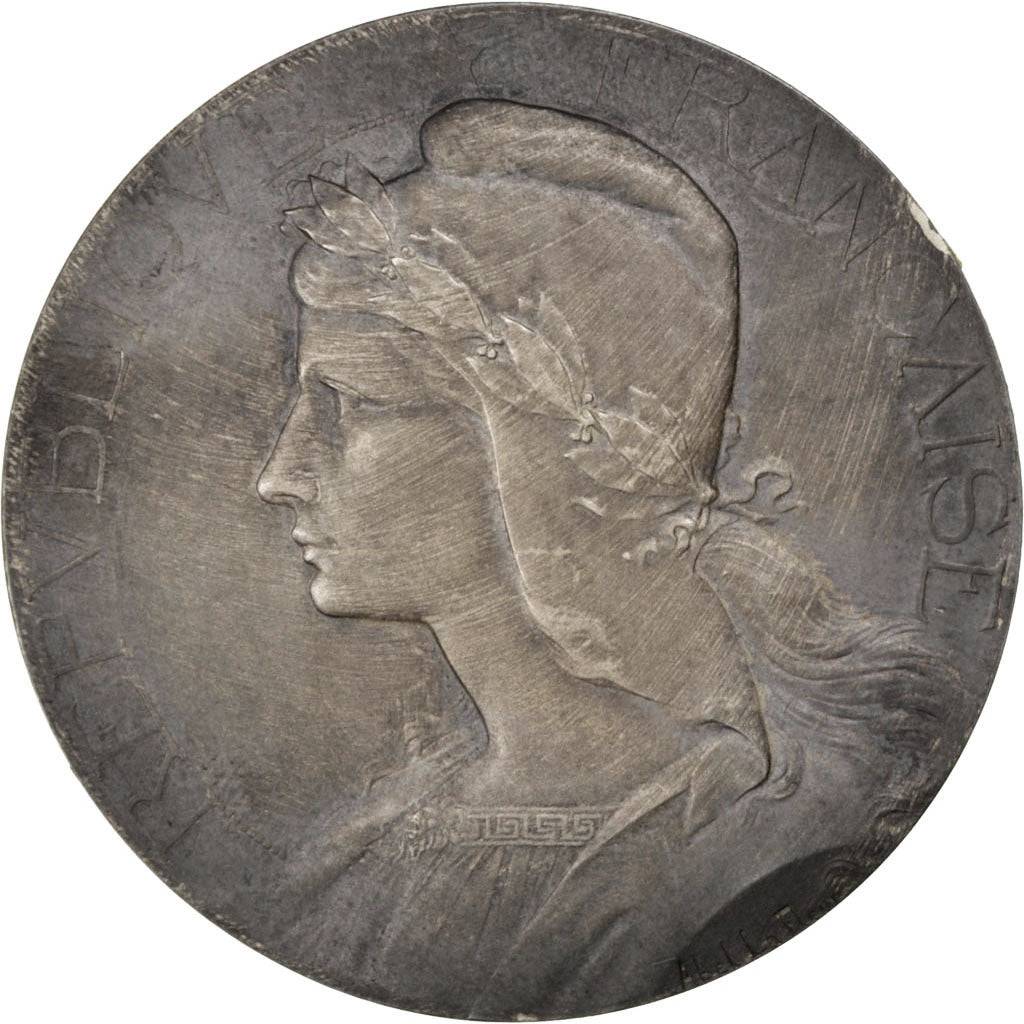 France, Medal, French Third Republic, Business & industry, AU(50-53), Silver