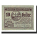 Billet, Autriche, Lohnsburg O.Ö. Gemeinde, 10 Heller, paysage, 1920