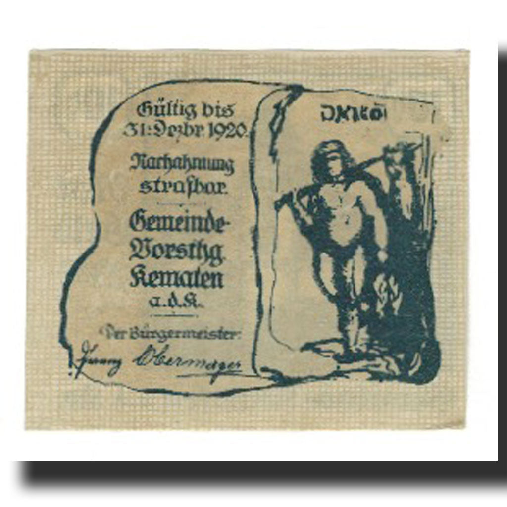 Billet, Autriche, Kematen an der Krems, 10 Heller, personnage 1, 1920