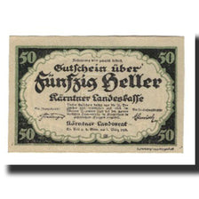 Banknote, Austria, Kärntner Landeskasse Kärnten Land, 50 Heller, N.D, 1920
