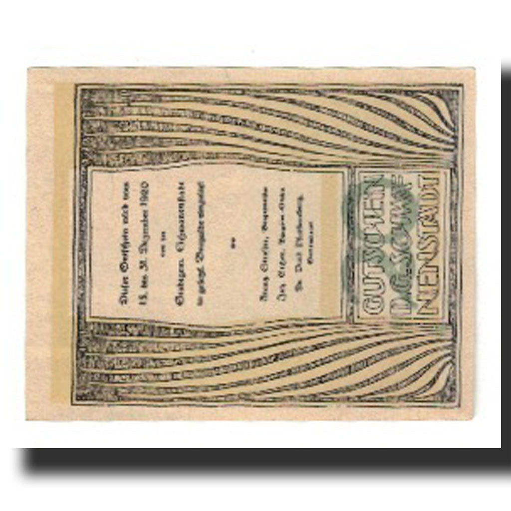 Biljet, Oostenrijk, Schwanenstadt O.Ö. Stadtgemeinde, 20 Heller, Texte, 1920