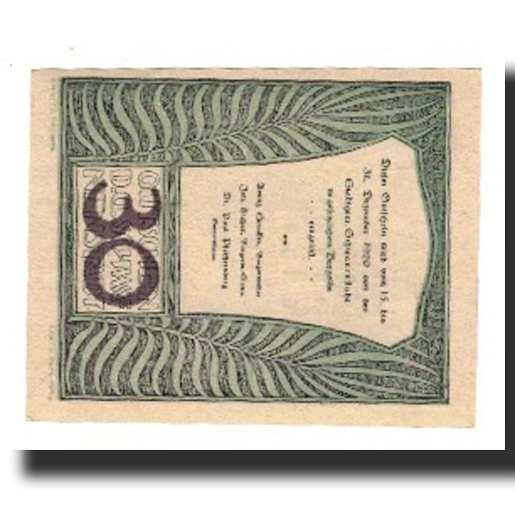Banknote, Austria, Schwanenstadt O.Ö. Stadtgemeinde, 30 Heller, texte 1, 1920
