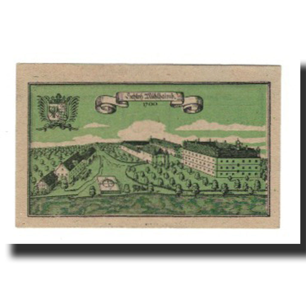 Billet, Autriche, Mülheim, 50 Heller, paysage, 1920, 1920-12-31, SUP, Mehl:FS