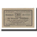 Billet, Autriche, Mülheim, 20 Heller, paysage 1, 1920, 1920-12-31, SUP, Mehl:FS