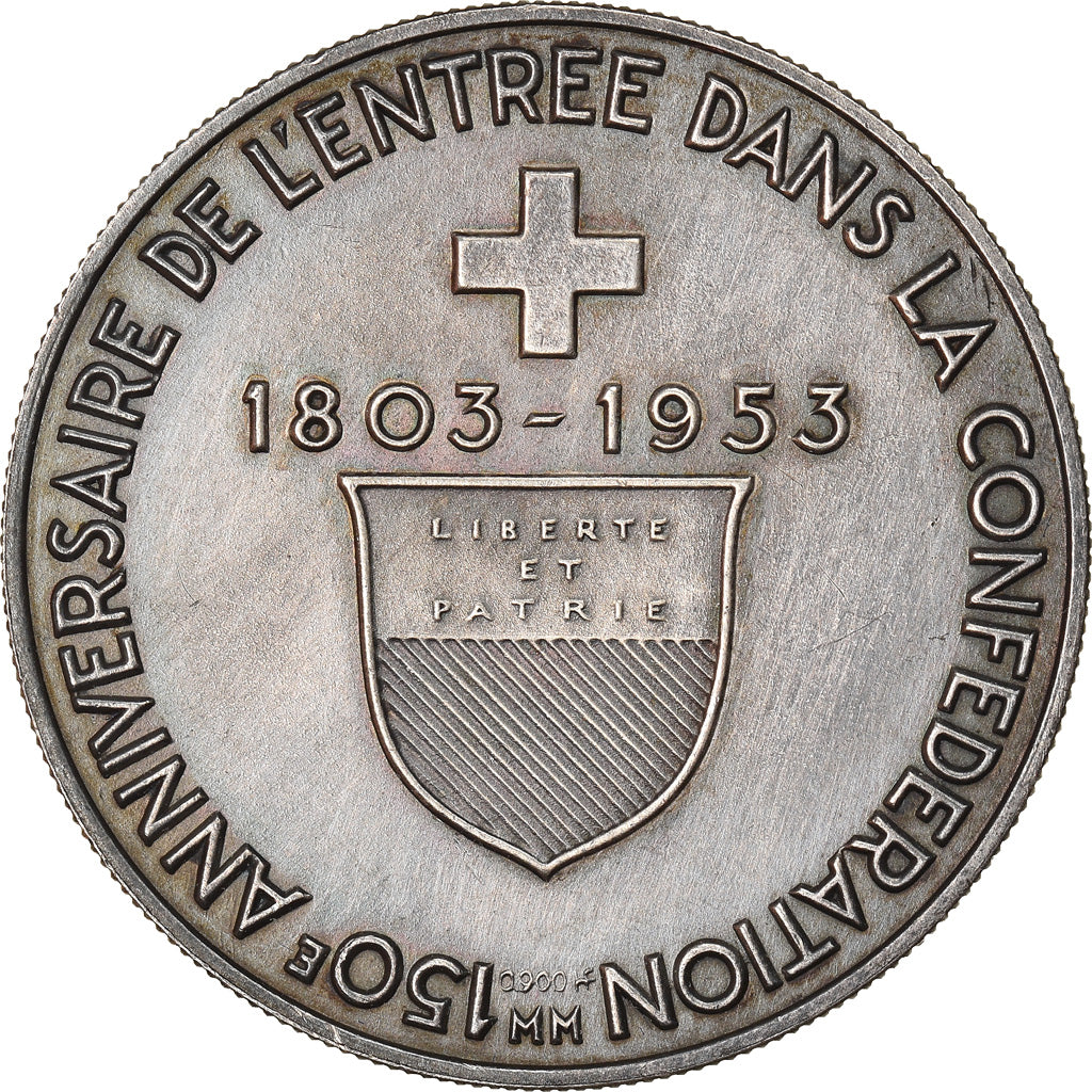 Switzerland, Medal, 150ème Anniversaire de l'Entrée dans la Confédération