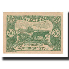 Geldschein, Österreich, Baumgarten, 30 Heller, Texte 3, 1921, 1921-02-28, UNZ