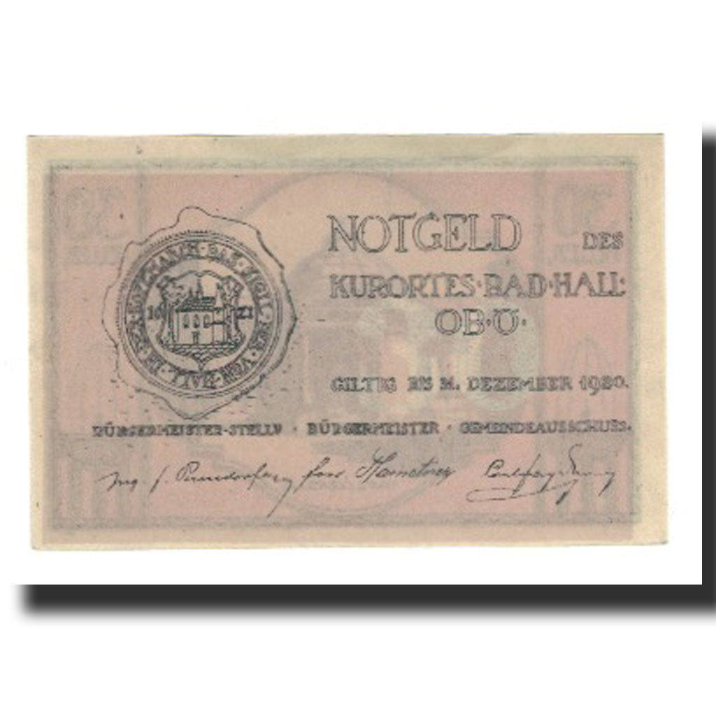 Banknote, Austria, Bad Hall O.Ö. Gemeinde, 30 Heller, Signature 3, 1920