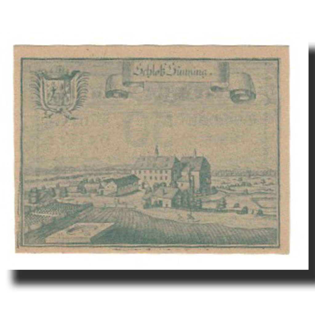 Biljet, Oostenrijk, Mining O.Ö. Gemeinde, 50 Heller, paysage 2, 1920