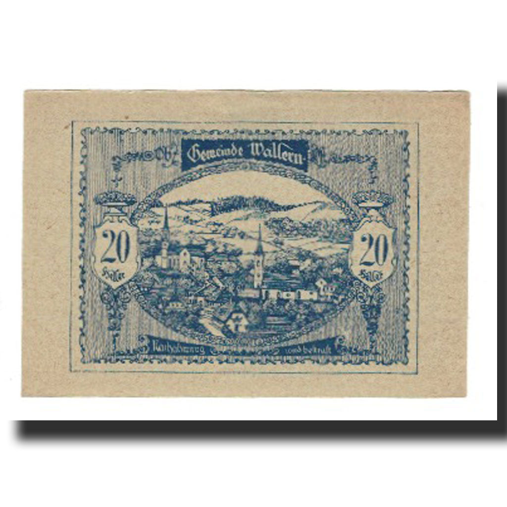 Billet, Autriche, Wallern O.Ö. Gemeinde, 20 Heller, texte 1, 1920, 1920-12-31