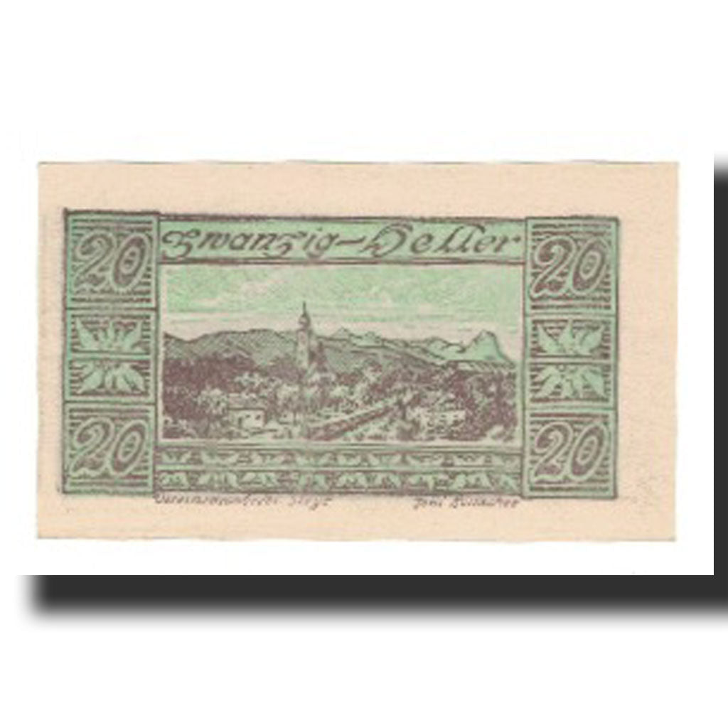 Billet, Autriche, Waldneukirchen, 20 Heller, paysage, NEUF, Mehl:FS 1134
